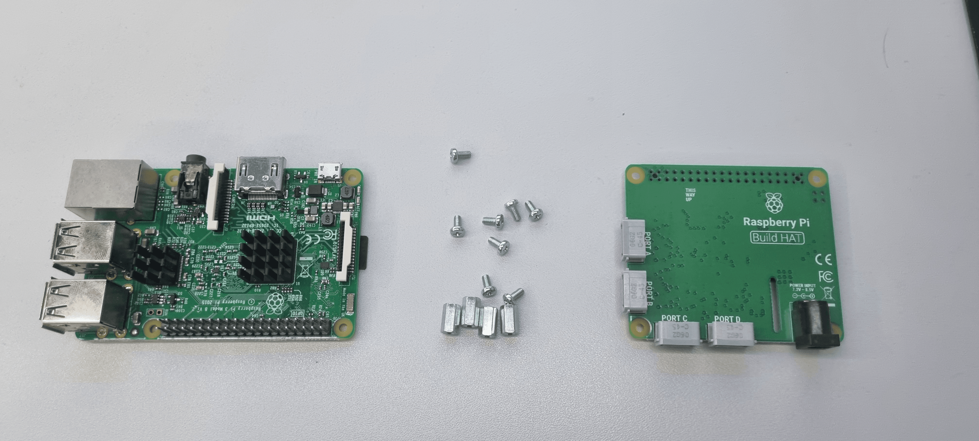 Raspberry Pi 3, Build HAT inklusive Befestigungsmaterial